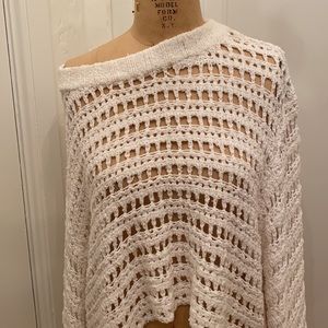NWT. White Free People cotton sweater